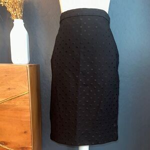 Ann Taylor Chic Black Polka Dot‎ Skirt